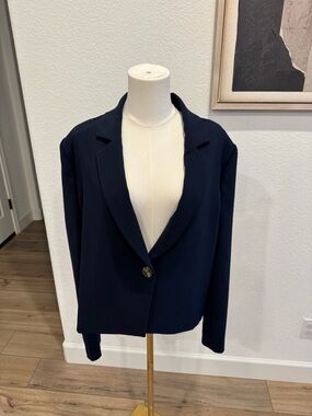 Nic+Zoe Dark Indigo Sleek Stretch Anywhere Blazer size extra large